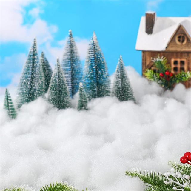 柔软的聚酯雪绒布为圣诞节装饰