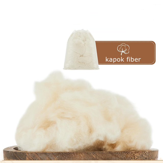 100％kapok纤维有机馅料填充枕头沙发棉花娃娃床垫宠物床和更多