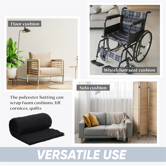 沙发坐垫填充物采用聚酯纤维，具有高回弹力和耐用性