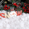 柔软的人造雪棉绒毛非常适合圣诞节村庄壁炉架假期展示
