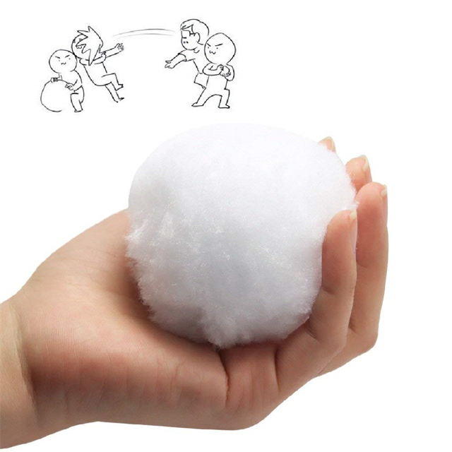 人造棉花雪球非常适合室内游戏和节日装饰